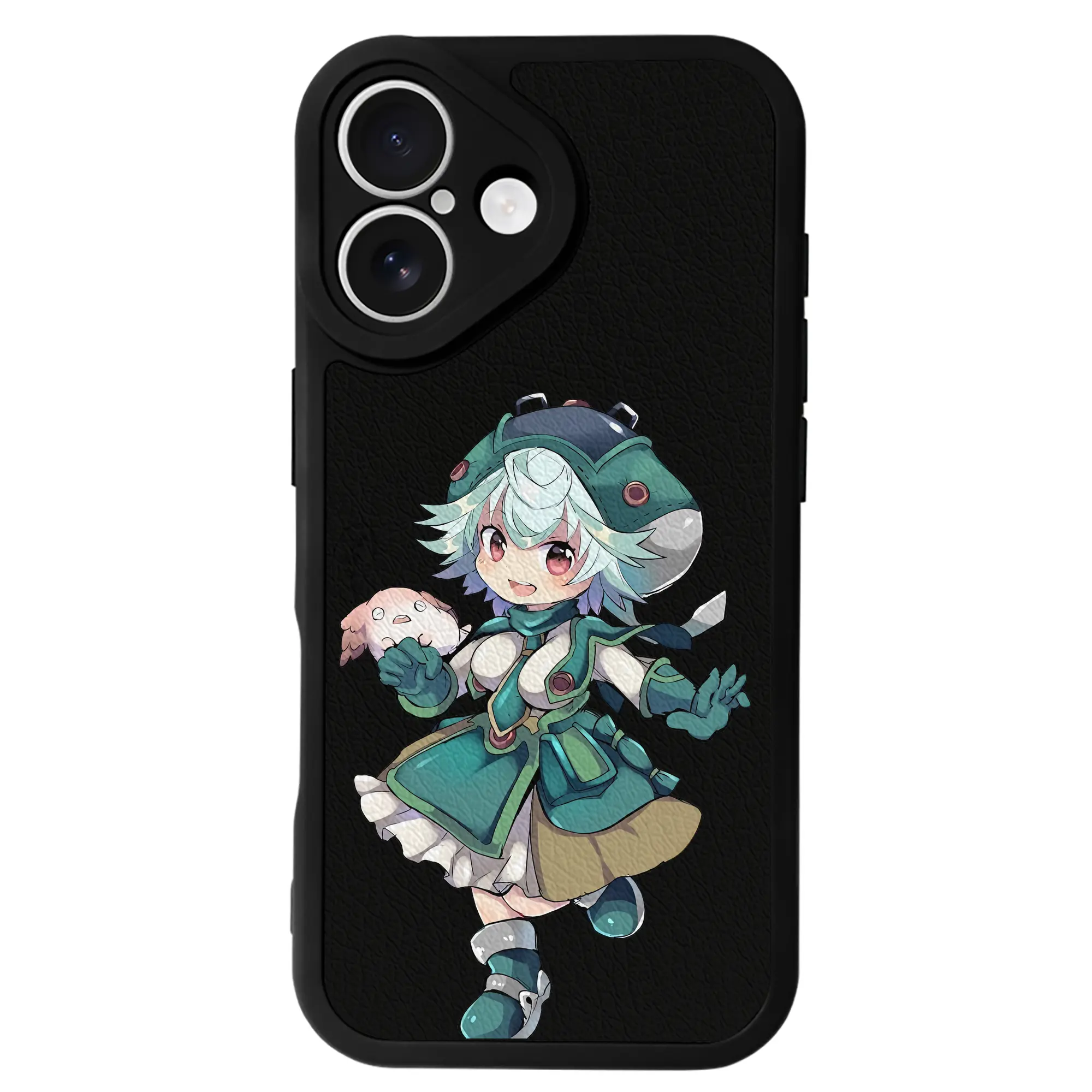 メイドインアビス グッズ,プルシュカ - IPhone 16シリーズ対応 ・ シリコンスマホケース ・ レザー調 ・ 高精度フィット ・ 耐衝撃 ・ ワイヤレス充電対応 ・ 精密カット